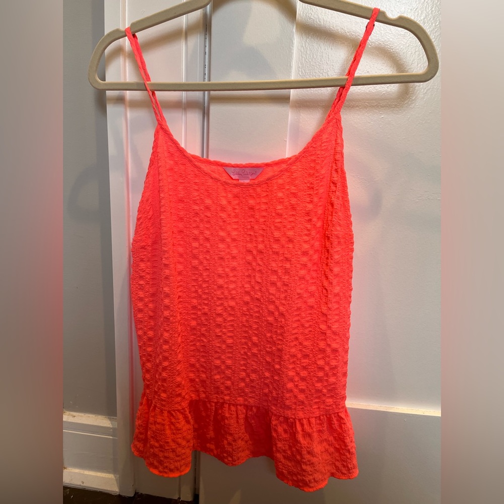 Lilly Pulitzer coral pink tank top. Never worn